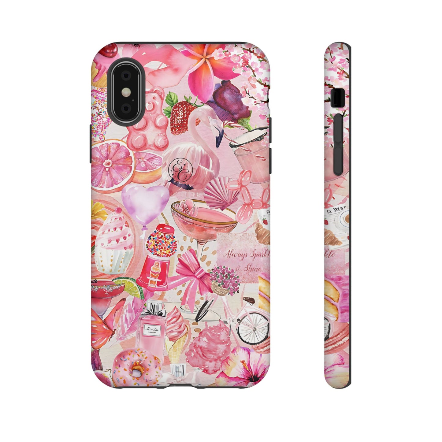 Pink Collage Tough Phone Case