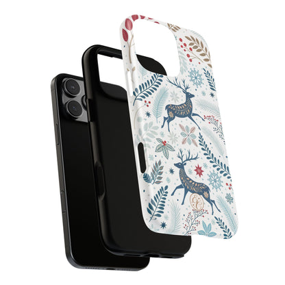 Blue Winter Deer Tough Phone Case