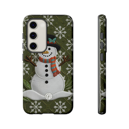 Christmas Snowman Tough Phone Case