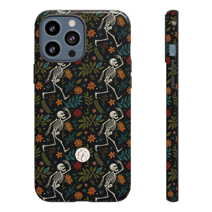 Halloween Boho Skeleton Pattern Tough Phone Case