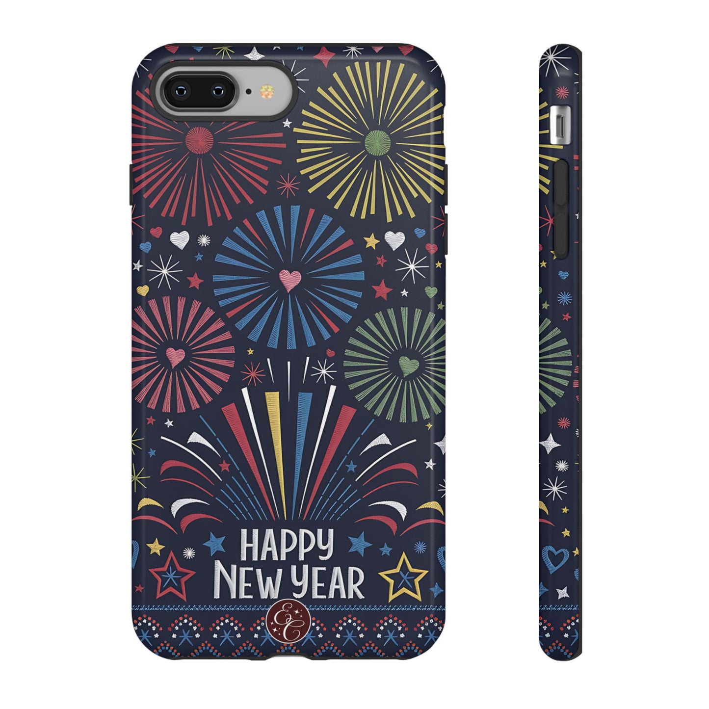 Happy New Year Fireworks Tough Phone Case