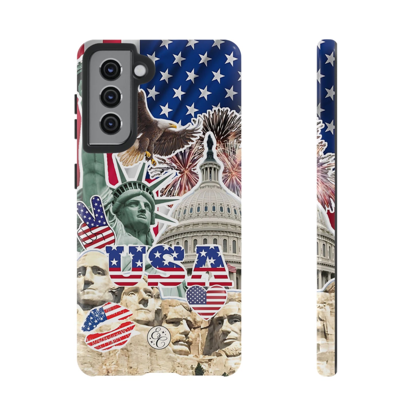 Patriotic USA Collage Tough Phone Case