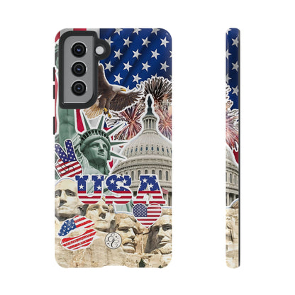 Patriotic USA Collage Tough Phone Case