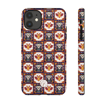 Dracula & Bat Pattern Tough Phone Case