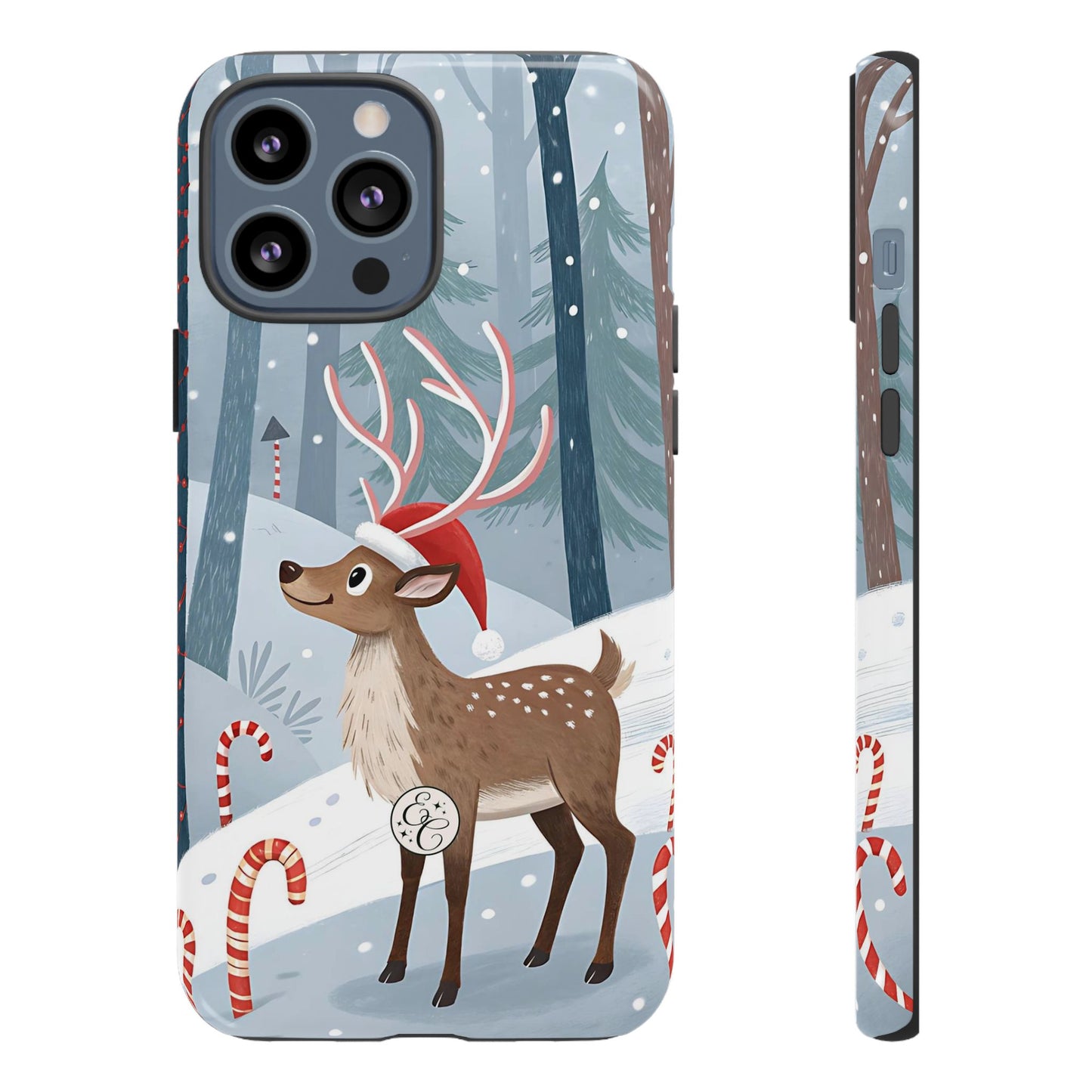 Reindeer in Winter Wonderland Tough Phone Case