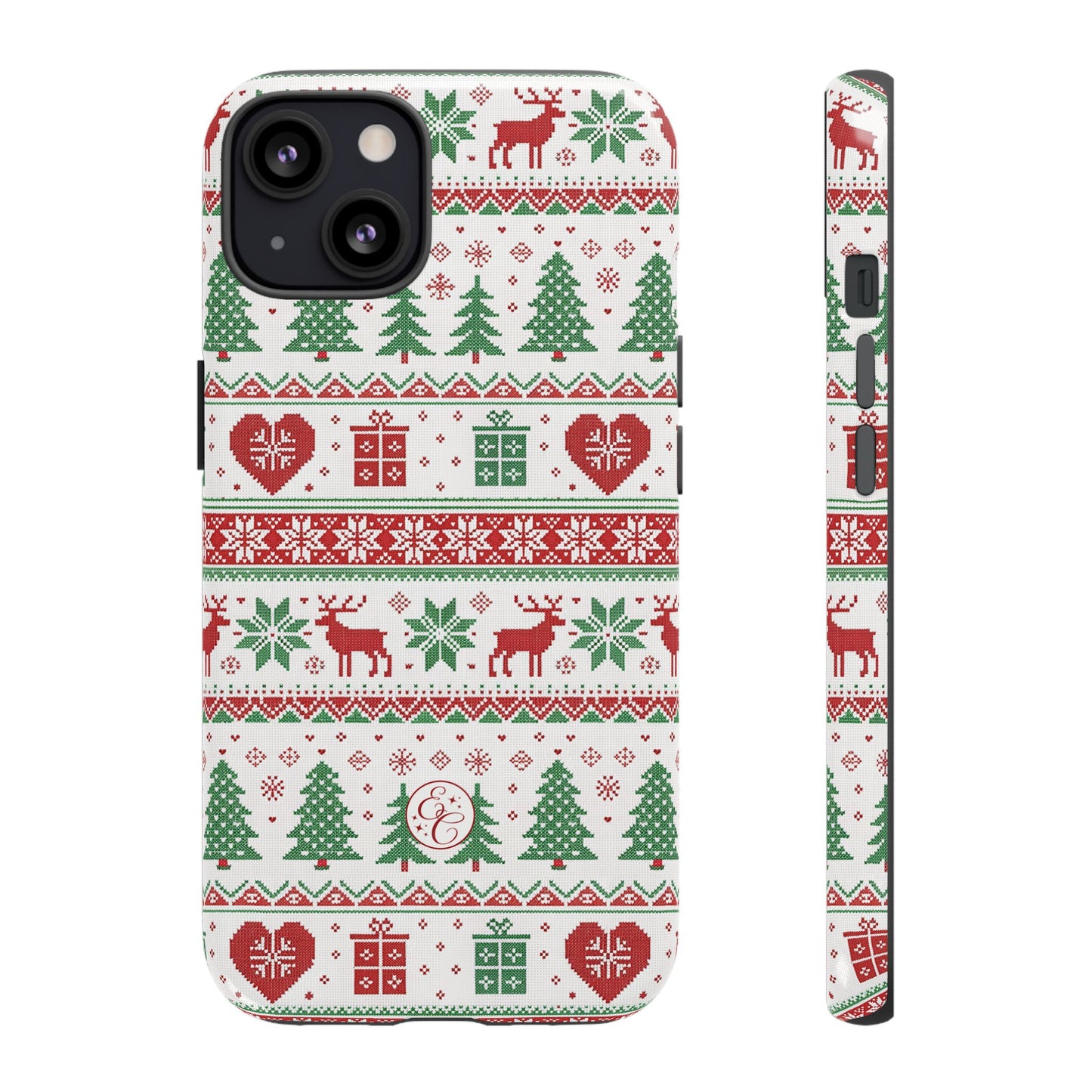 Ugly Christmas Sweater Pattern Tough Phone Case