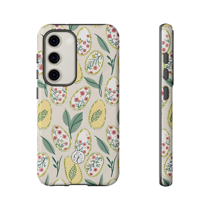 Floral Easter Egg Pattern Tough Phone Case