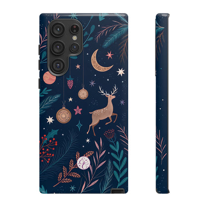 Boho Christmas Reindeer Tough Phone Case