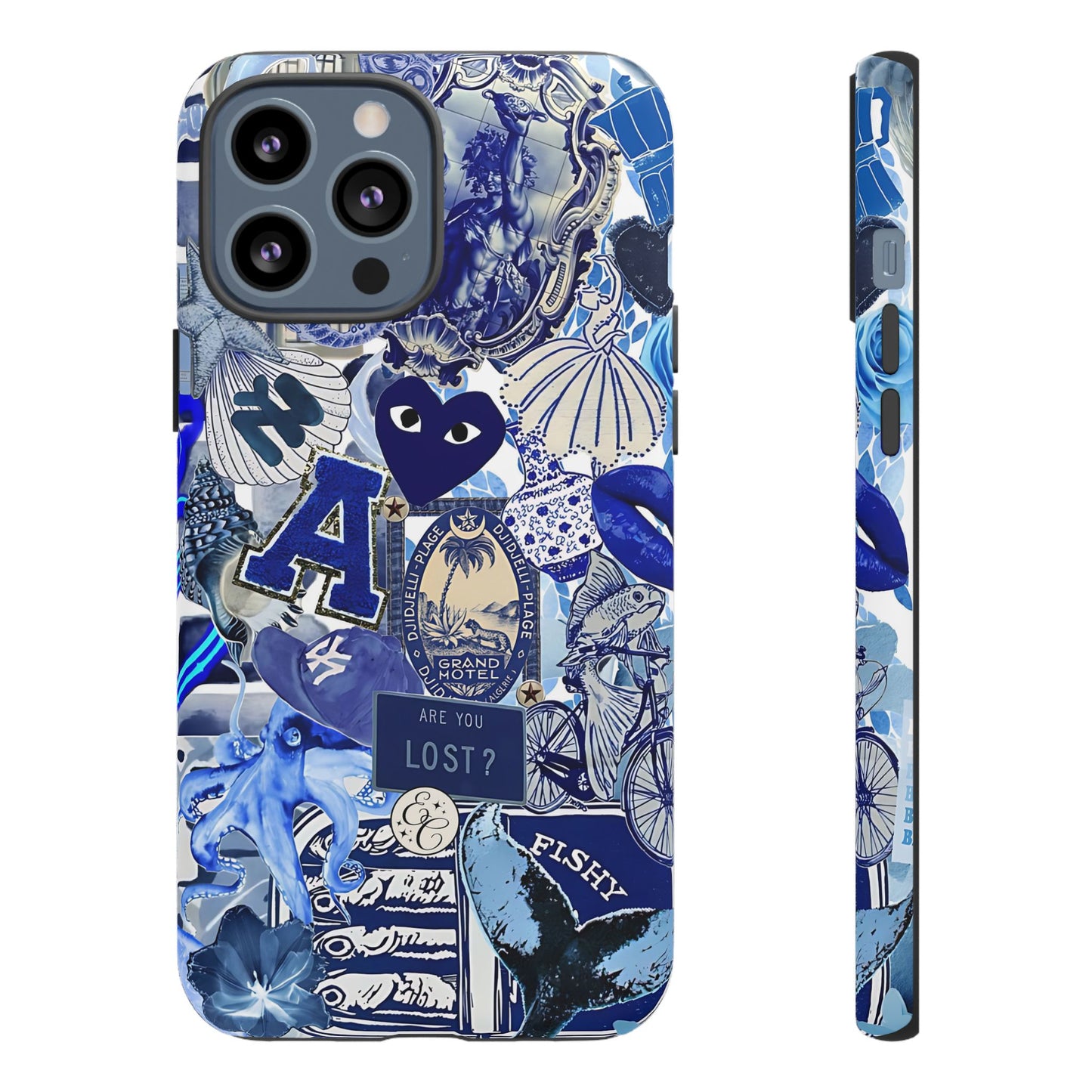 Blue Collage Tough Phone Case