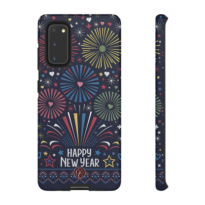 Happy New Year Fireworks Tough Phone Case