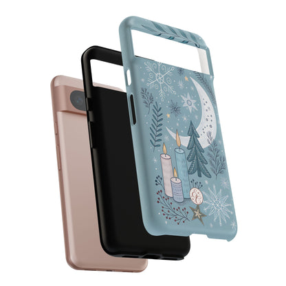 Winter Moon & Candles Tough Phone Case
