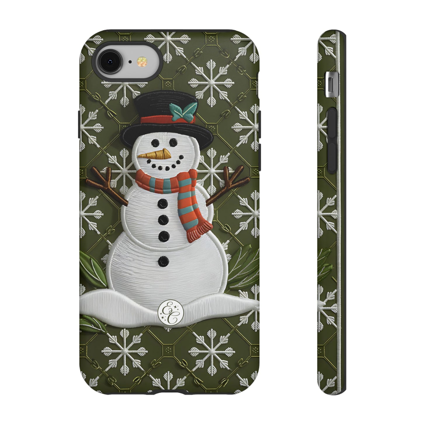 Christmas Snowman Tough Phone Case