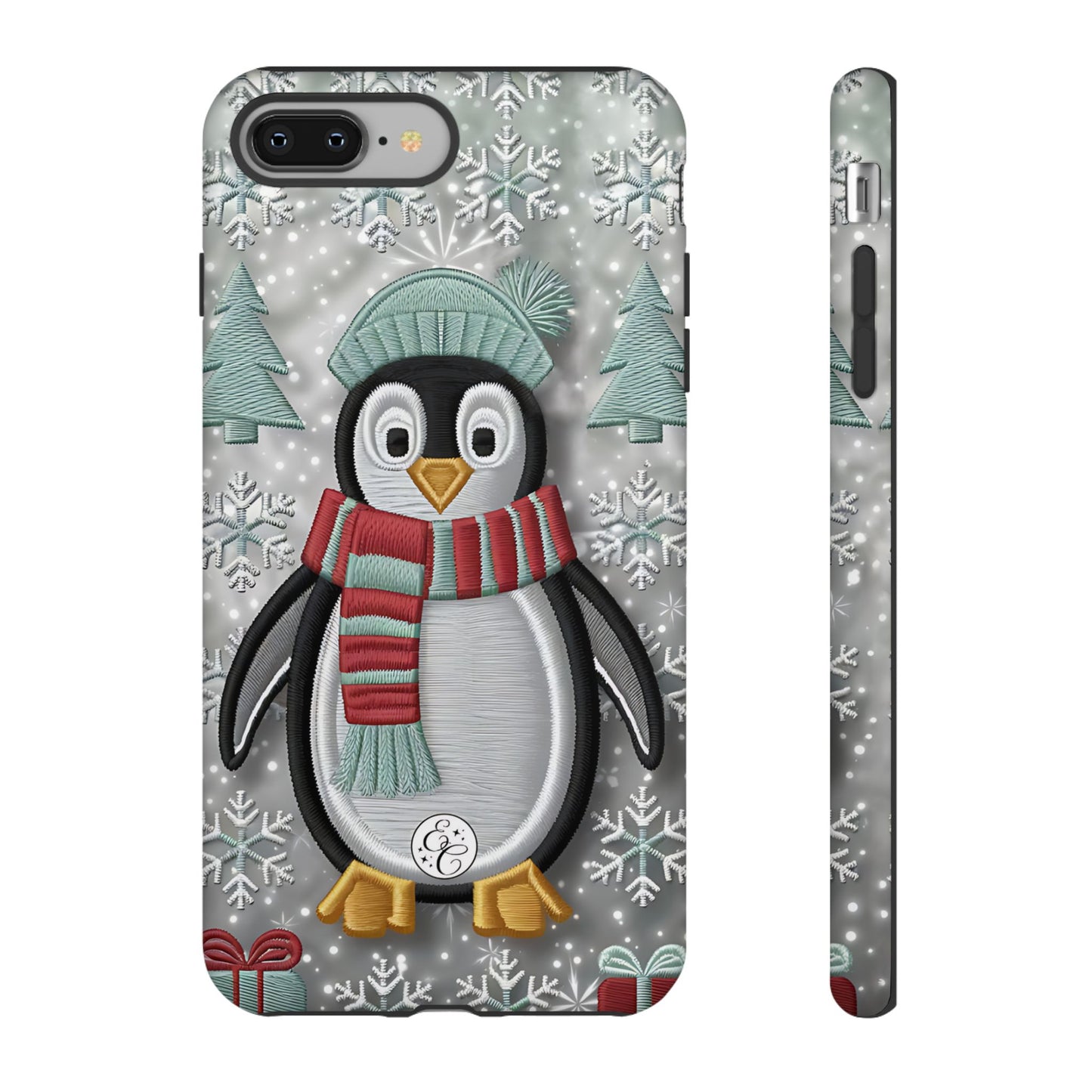 Cute Christmas Penguin Tough Phone Case