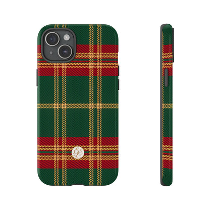 Green Red & Gold Plaid Tough Phone Case