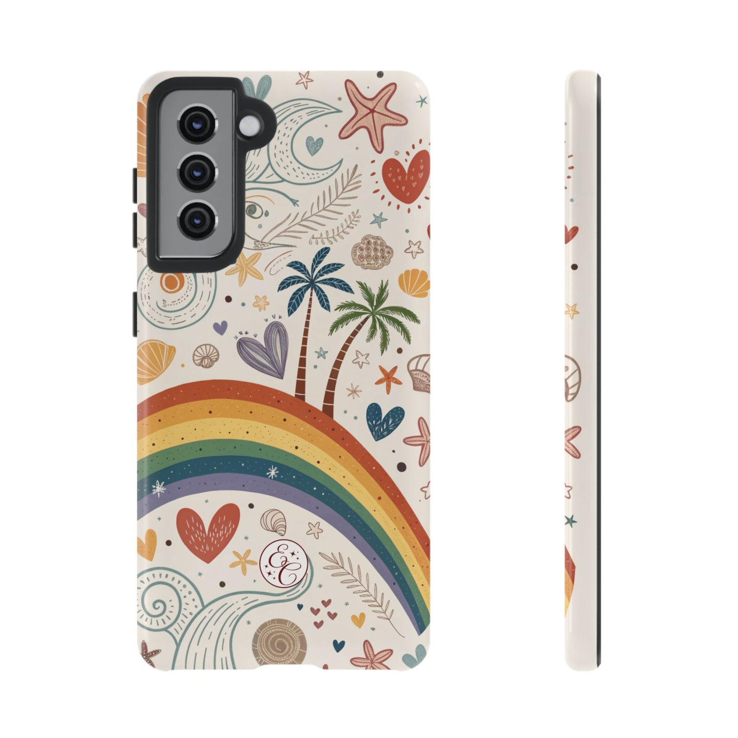 Rainbow Pride Boho Beach Tough Phone Case