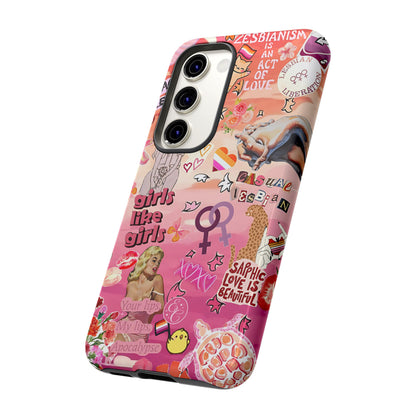 Lesbian Collage Tough Phone Case