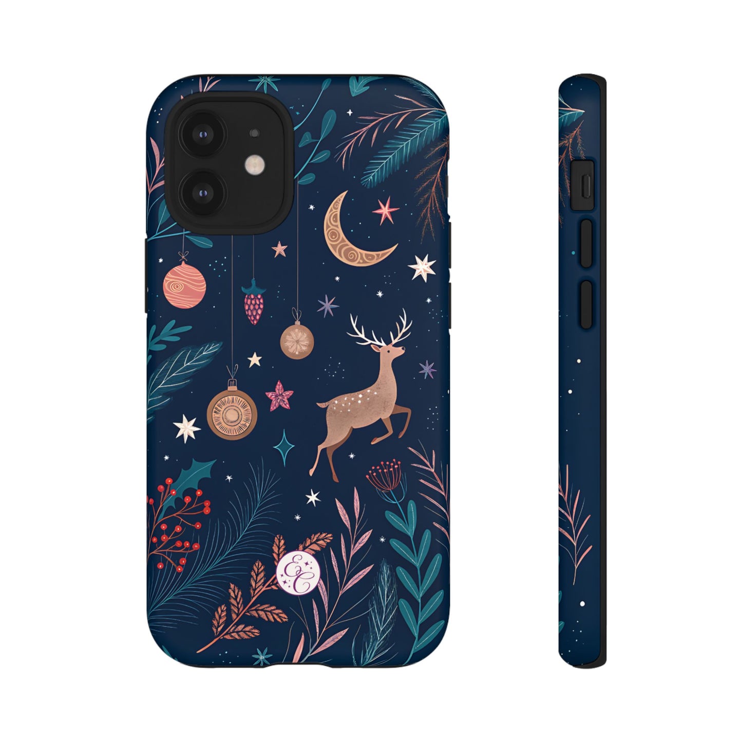 Boho Christmas Reindeer Tough Phone Case
