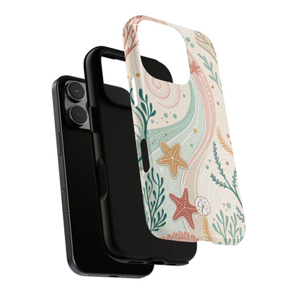 Pink Ocean Boho Doodle Tough Phone Case