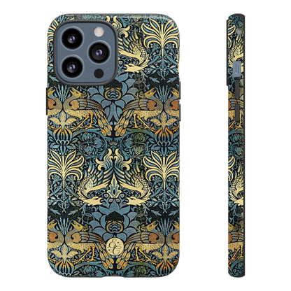 William Morris Peacock and Dragon Tough Phone Case