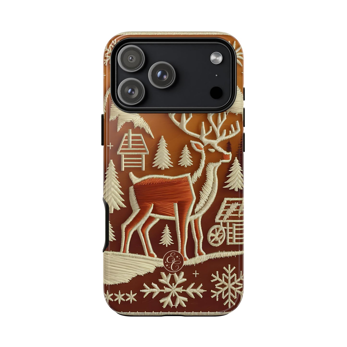 Rustic Reindeer Tough Phone Case