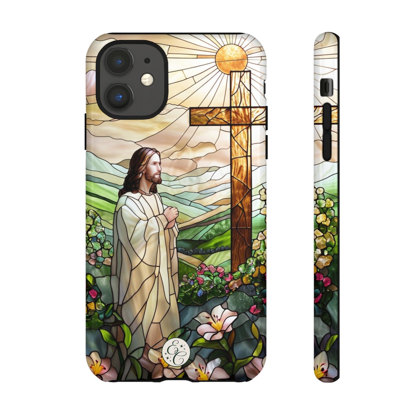 Jesus Stained Glass Tough Phone Case