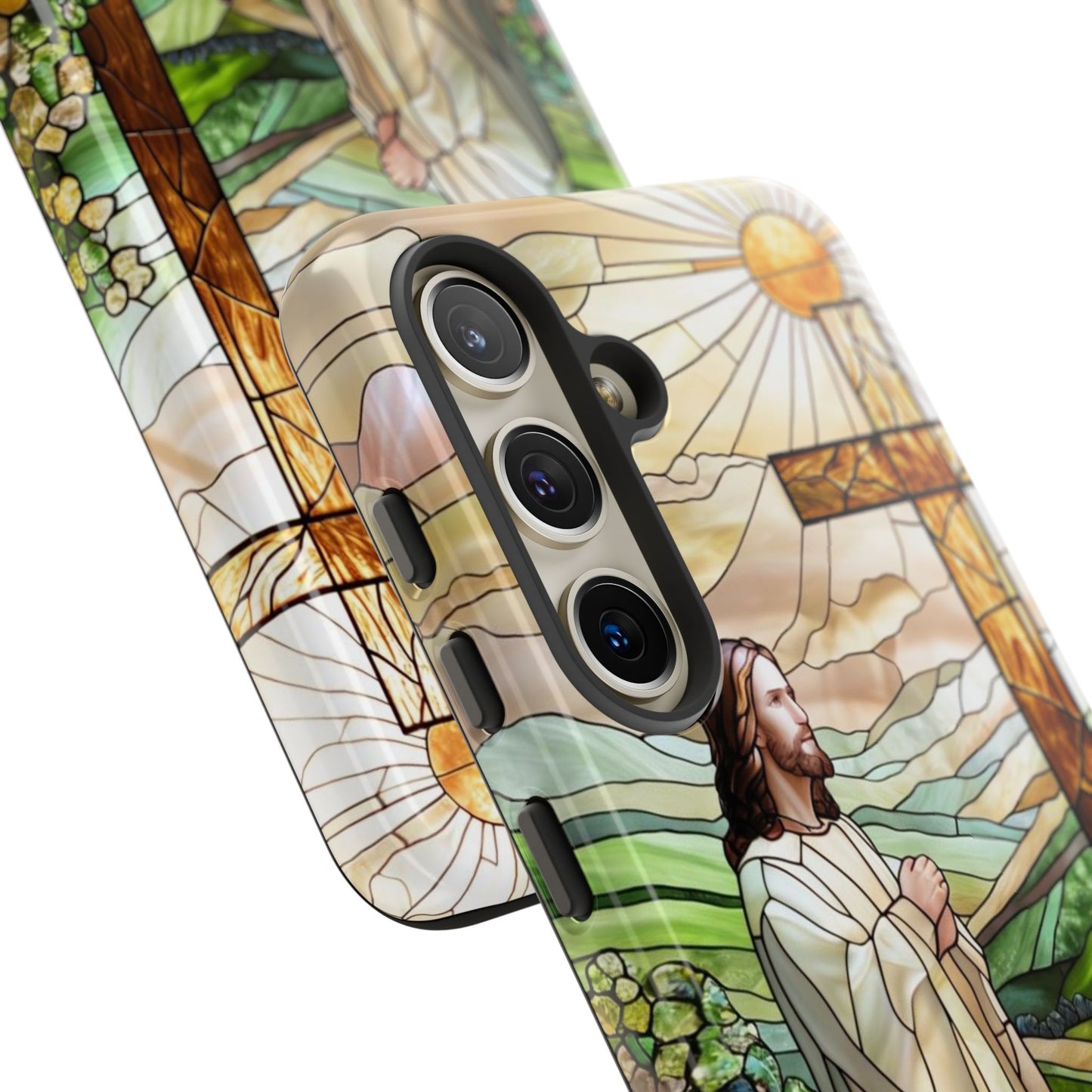 Jesus Stained Glass Tough Phone Case