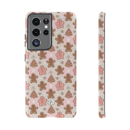 Gingerbread Men & Xmas Tree Pattern Tough Phone Case