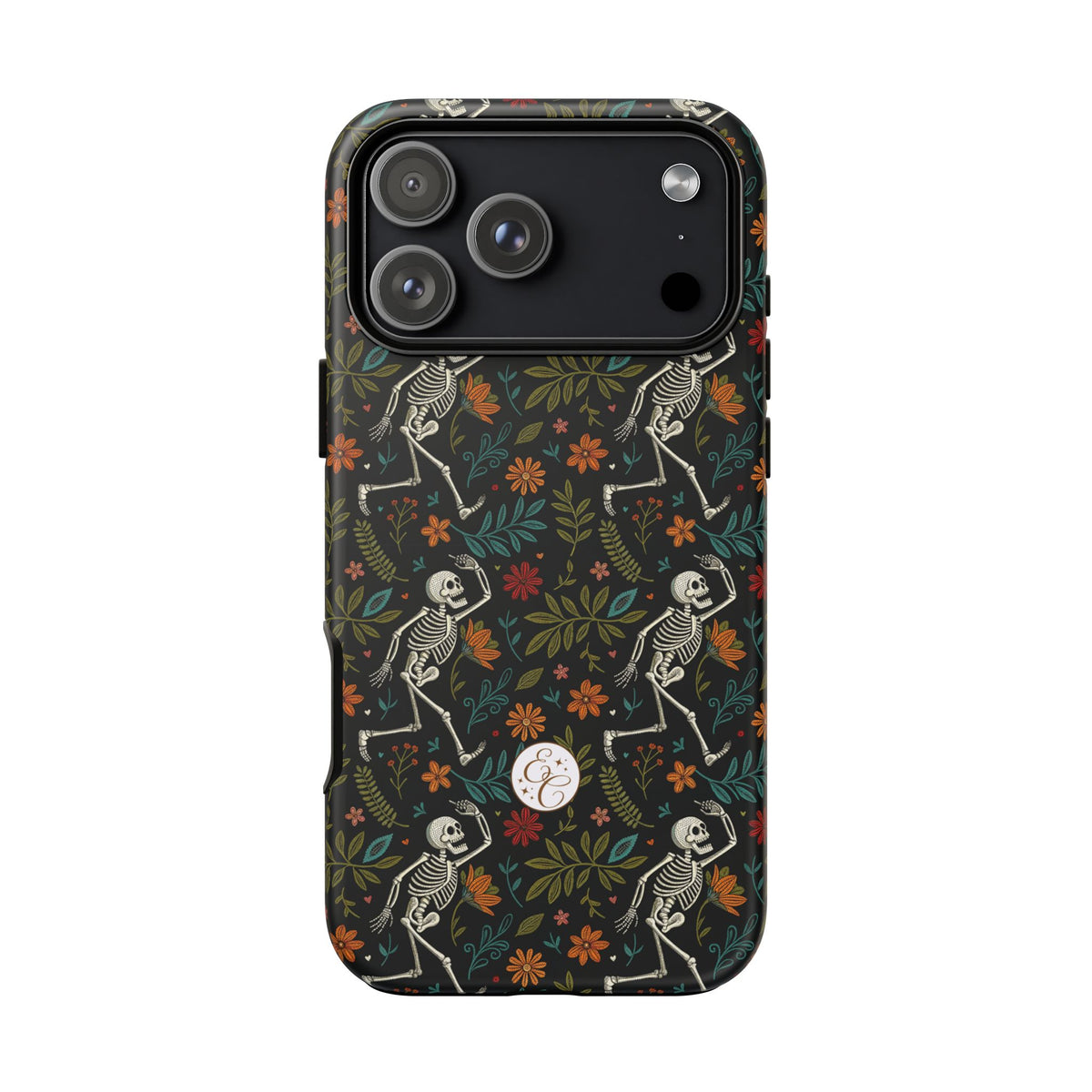 Boho Skeleton Pattern Halloween Phone Case