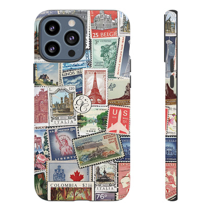 Vintage Stamp Collection Tough Phone Case