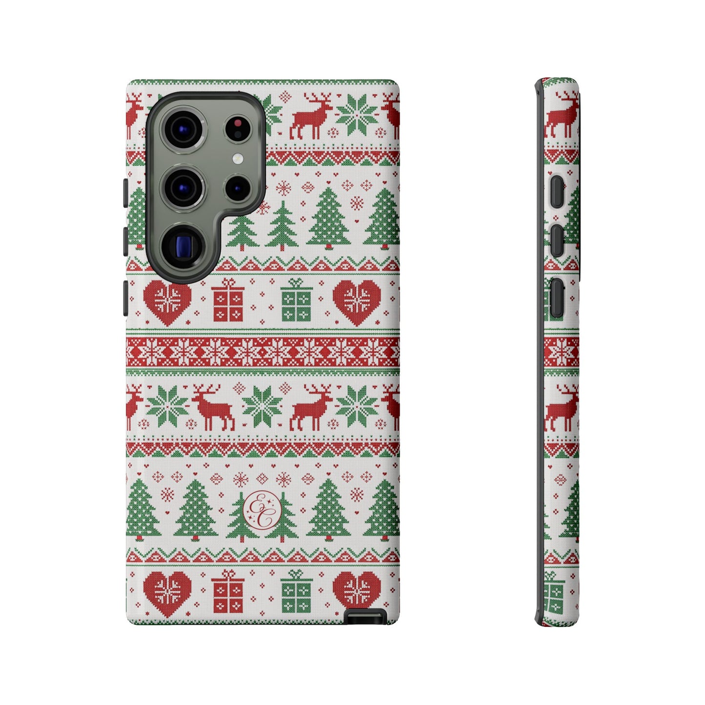 Ugly Christmas Sweater Pattern Tough Phone Case