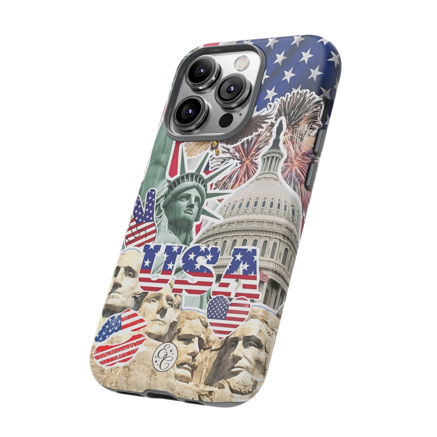 Patriotic USA Collage Tough Phone Case