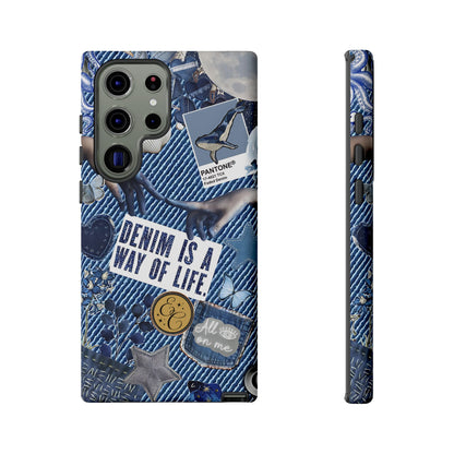 Denim Texture Tough Phone Case