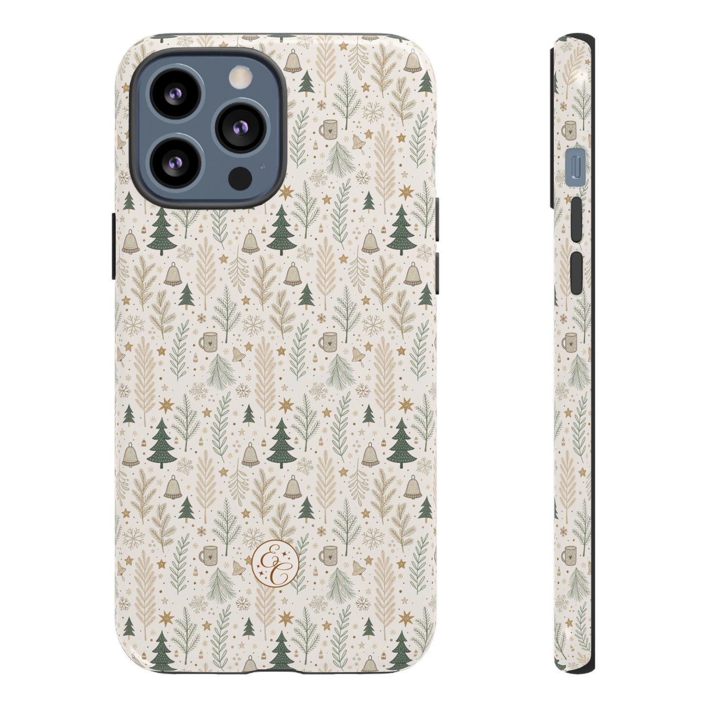Boho Christmas Forest Tough Phone Case