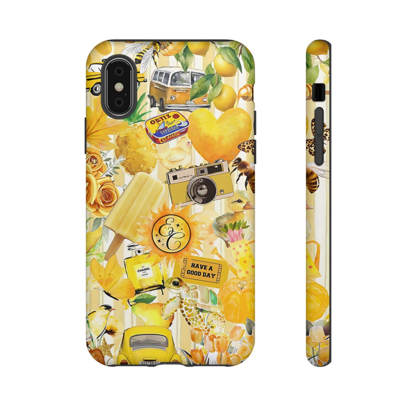 Yellow Aesthetic Collage Tough Phone Case