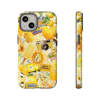 Yellow Aesthetic Collage Tough Phone Case