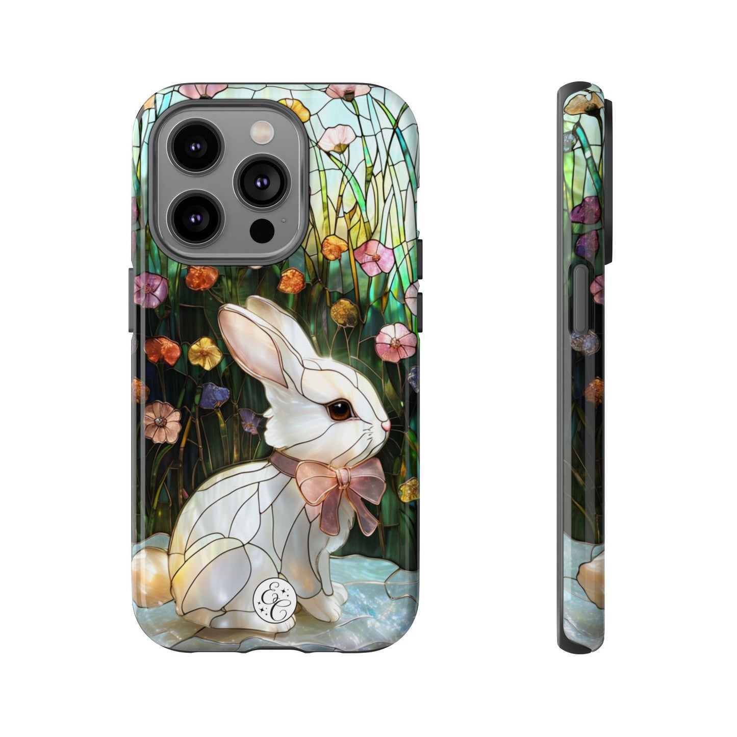 Easter Rabbit Stained Glass Tough Phone Case