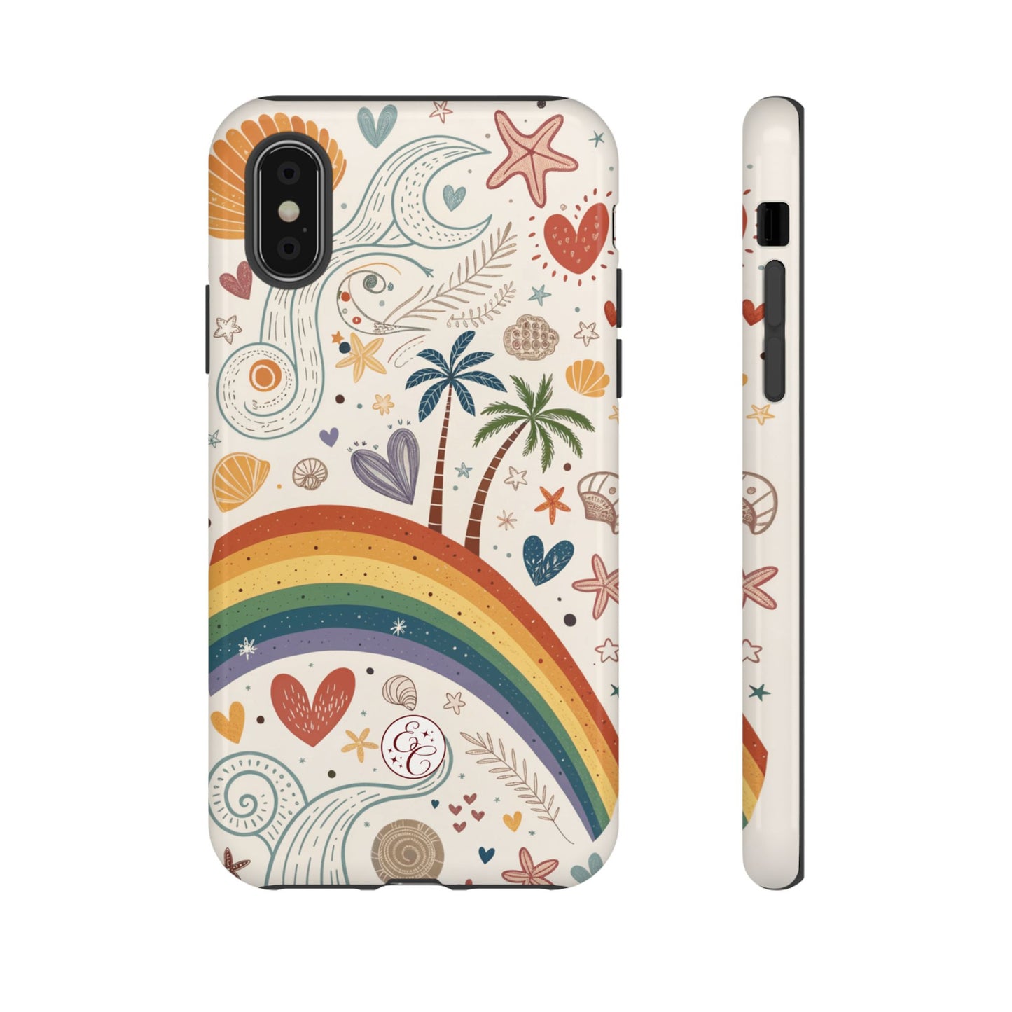 Rainbow Pride Boho Beach Tough Phone Case