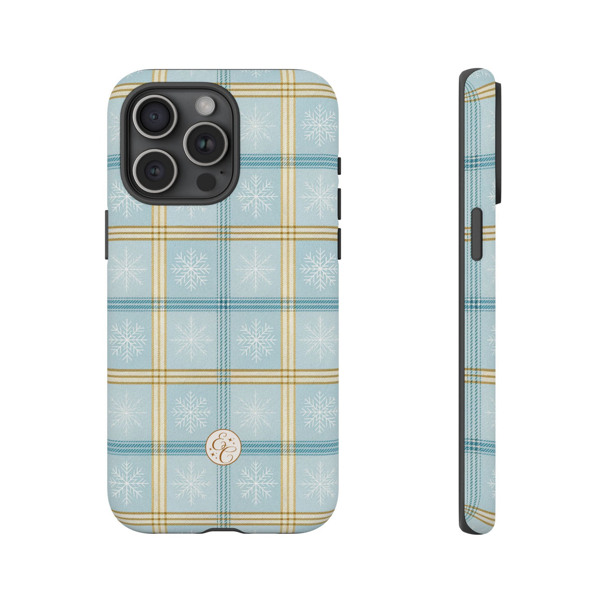 Blue Winter Plaid Phone Case