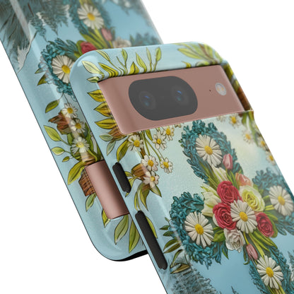 Floral Cross Tough Phone Case