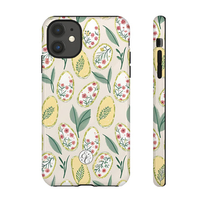 Floral Easter Egg Pattern Tough Phone Case