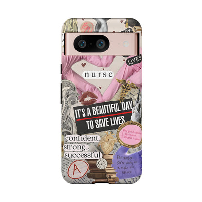 Nurse Inspirational Collage Tough Phone Case