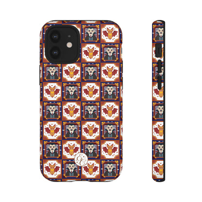 Dracula & Bat Pattern Halloween Phone Case