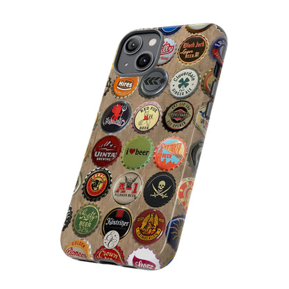 Beer Bottle Caps Tough Phone Case