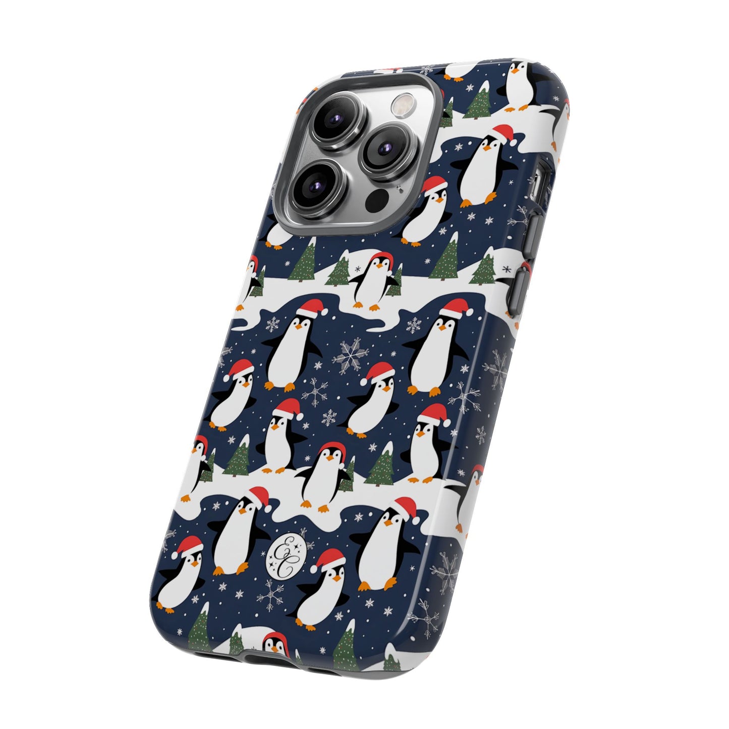 Cute Penguin Christmas Pattern Tough Phone Case