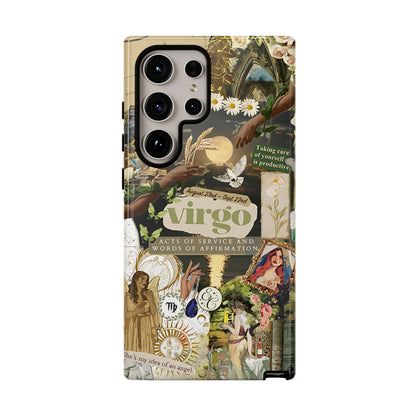 Virgo Vintage Zodiac Collage Tough Phone Case