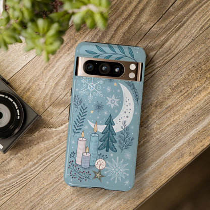 Winter Moon & Candles Tough Phone Case