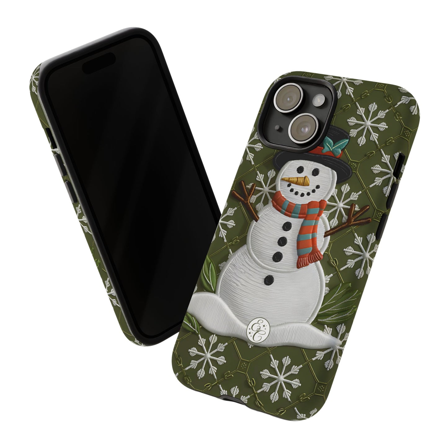 Christmas Snowman Tough Phone Case