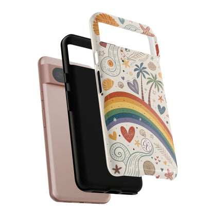 Rainbow Pride Boho Beach Tough Phone Case