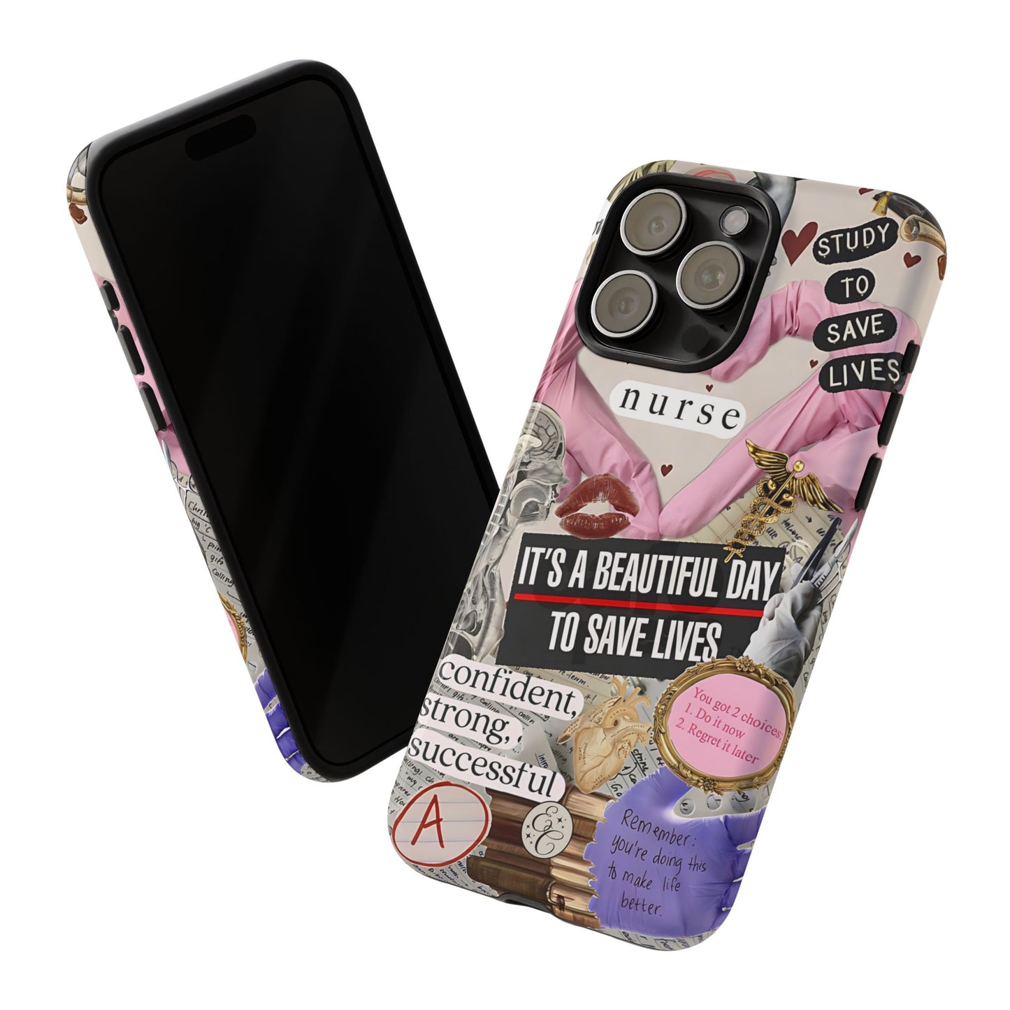 Nurse Inspirational Collage Tough Phone Case