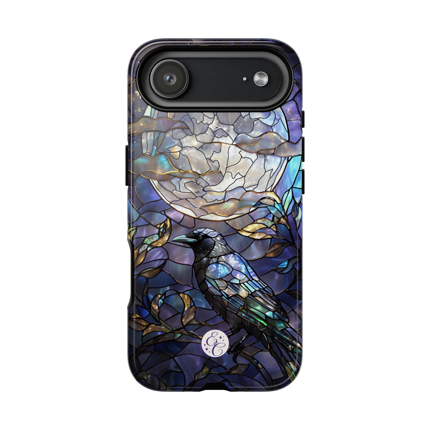 Stained Glass Raven Tough Phone Case